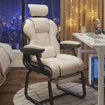 Computer Chair Gamer Chair Comfortable Ergonomic Bow-shaped Chair Sedentary Office Meeting Dormitory Chairs Home Desk Stool
