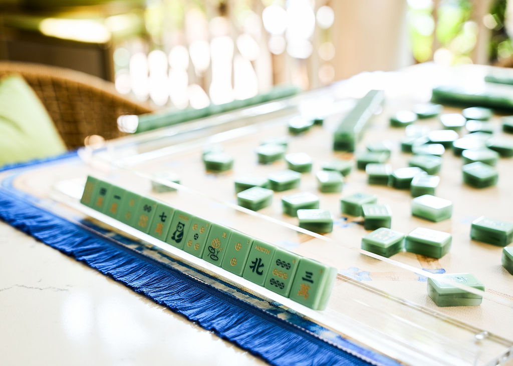 Tradewind Mahjong Tiles - Mint & Sea