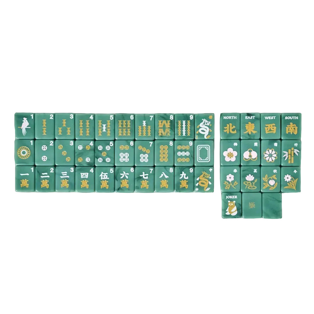 Tradewind Mahjong Tiles - Sage Jade