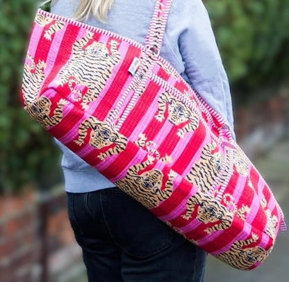 Tiger Print Mahjong Accessory Bags