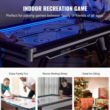 89" 4-Player Premium LED Air-Powered Hockey Table