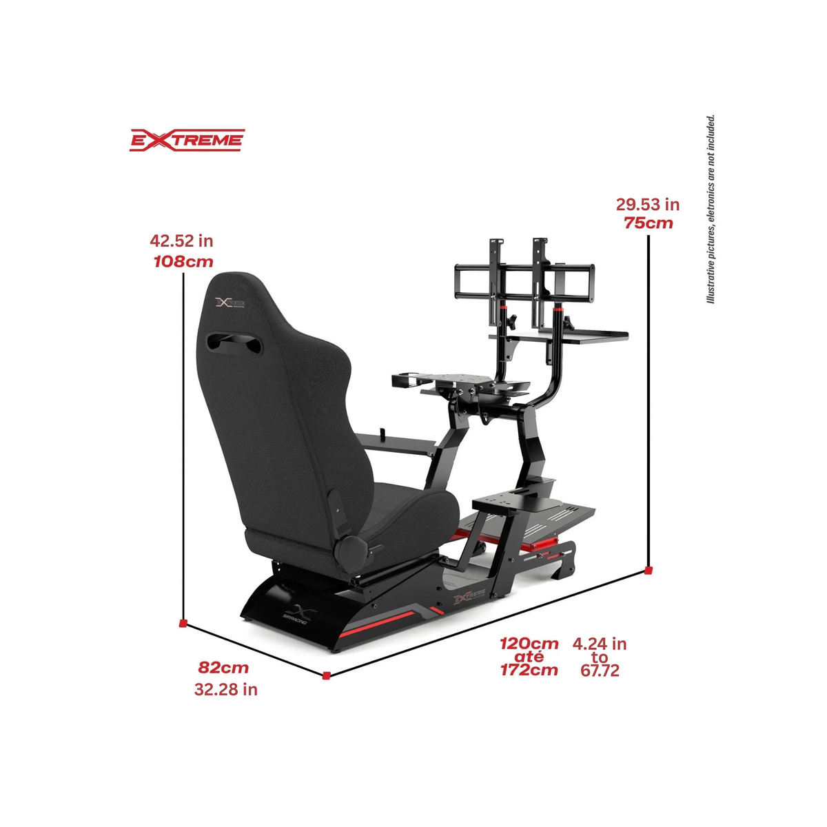 SIM Racing Cockpit XT Premium Lite 3.0 With Accessories