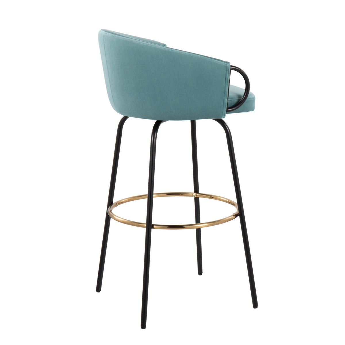 Claire Contemporary Barstools with Footrest, Set of 2 - Multiple Colors