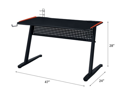Dragi - Gaming Desk With USB - Black & Red