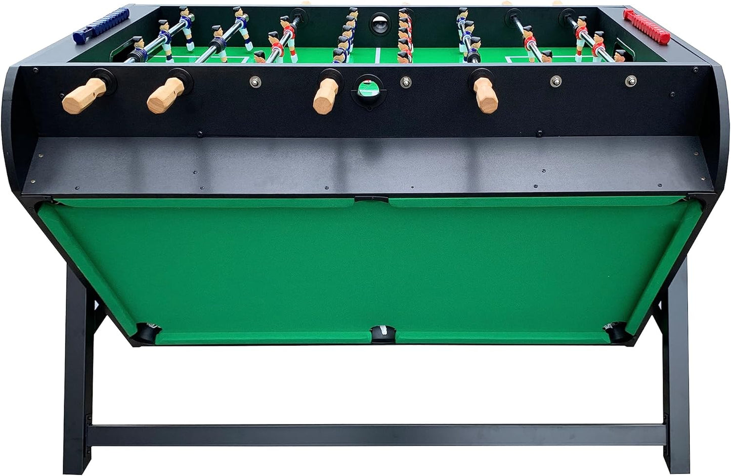 Triplex 55″ Telescopic Rods 3-In-1 Swivel Multi Game Table – Foosball, Pool/Billiards & Air Hockey