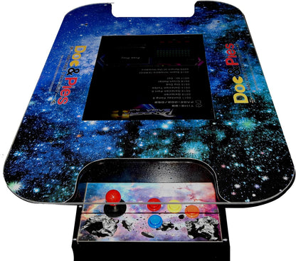 60-Game Full-Size Cocktail Arcade Machine – Dual Player Retro Arcade Table with LCD Screen, Joysticks, and Buttons – Classic Arcade Cabinet for Home or Game Room Use