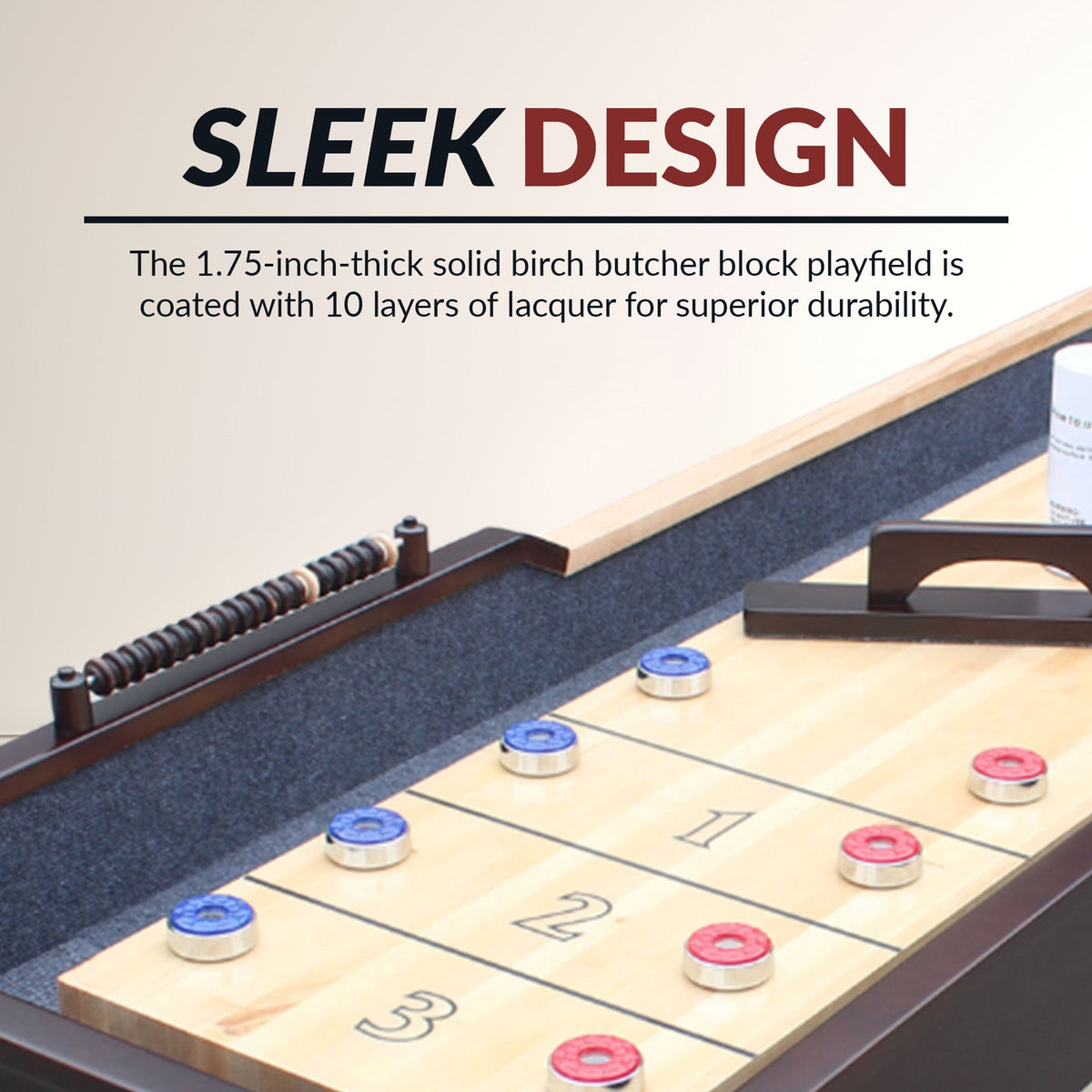 Hathaway Merlot Shuffleboard Table