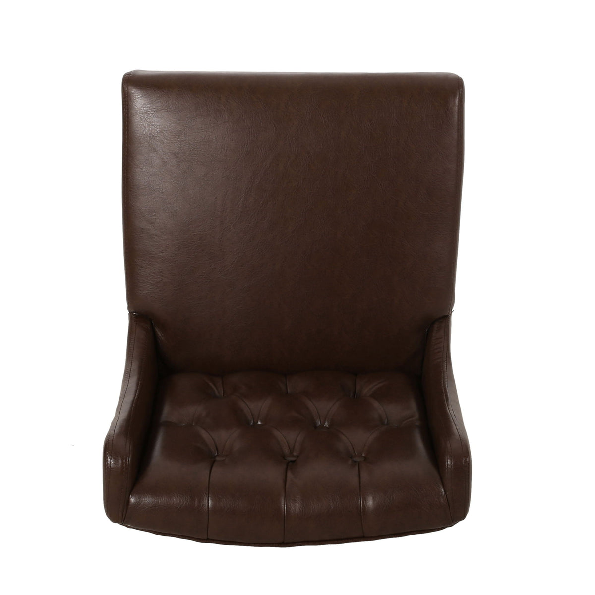Upholstered Barstool with Button Tufted Wing Back - Multiple Colors