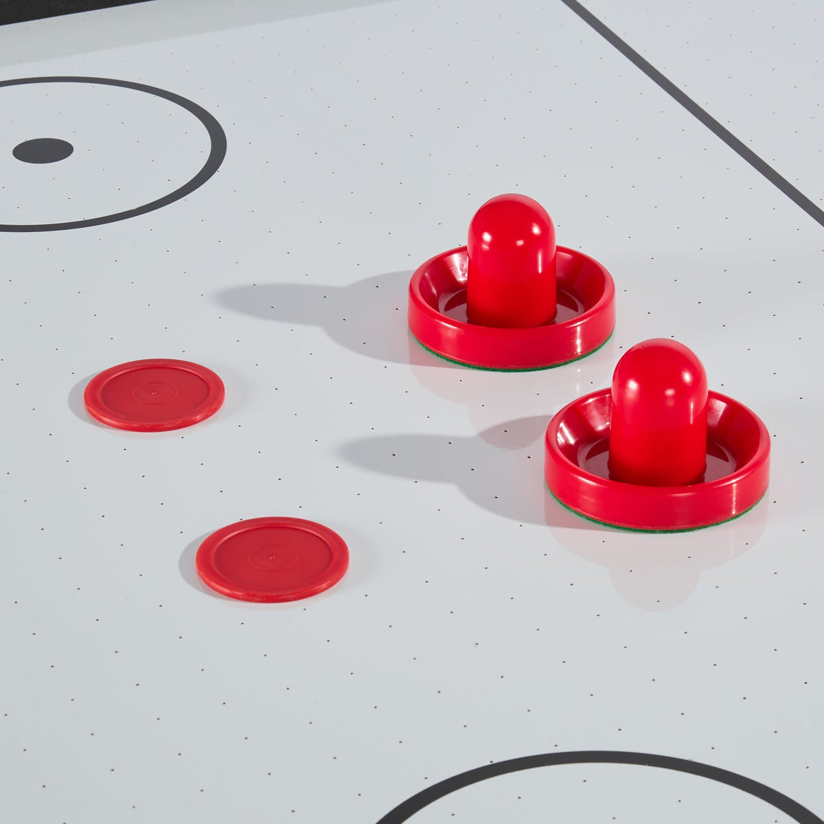 84" Rustic Arcade Air Hockey Table with Electronic Scoring & Iron X-Legs