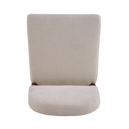 26-Inch Seat Height Bar Stool with Light Gray Fabric - Light Gray