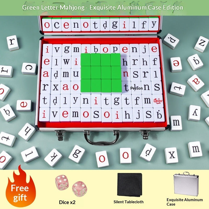 Alphabet Word Spelling Mahjong Puzzle Toy