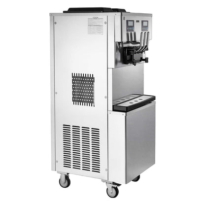 VEVOR Commercial Ice Cream Machine Dual Compressors 3-Flavor Ice Cream Maker