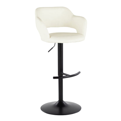 Margarite - Contemporary Adjustable Barstool With Swivel (Set of 2)