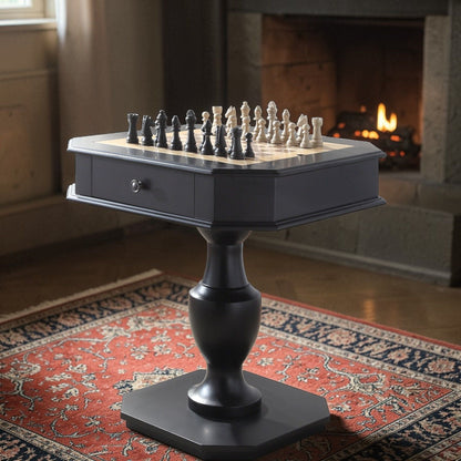 3 in 1 Chess Game Table with Storage