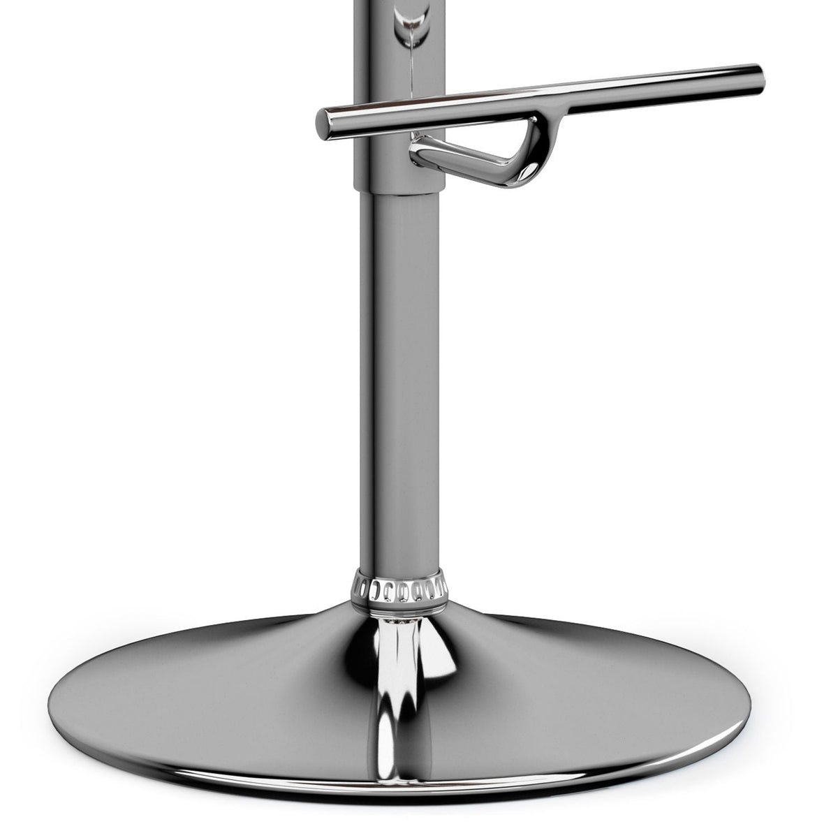 Mid Century Modern Adjustable Swivel Bar Stool with Bentwood Frame - Black, Light Blue, Dark Gray, White