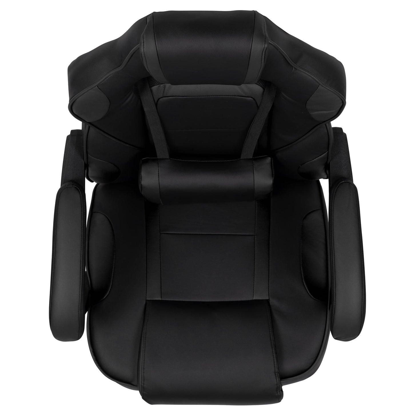 Black Ergonomic Gaming Chair -Recline Back/Arms, Footrest, Massaging Lumbar