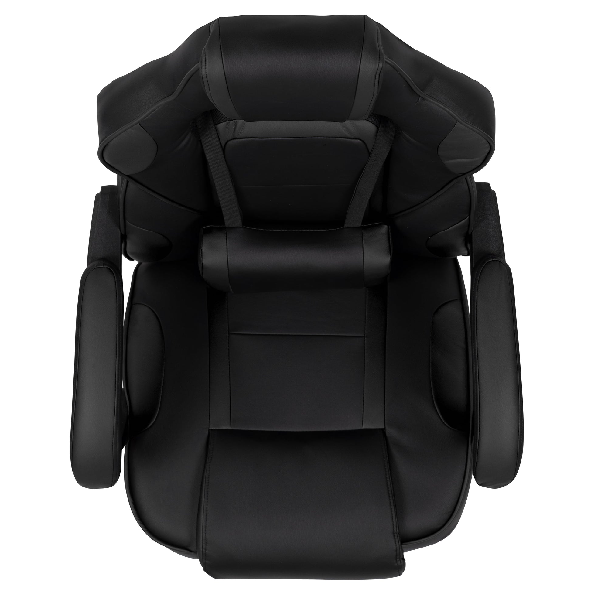 Black Ergonomic Gaming Chair -Recline Back/Arms, Footrest, Massaging Lumbar