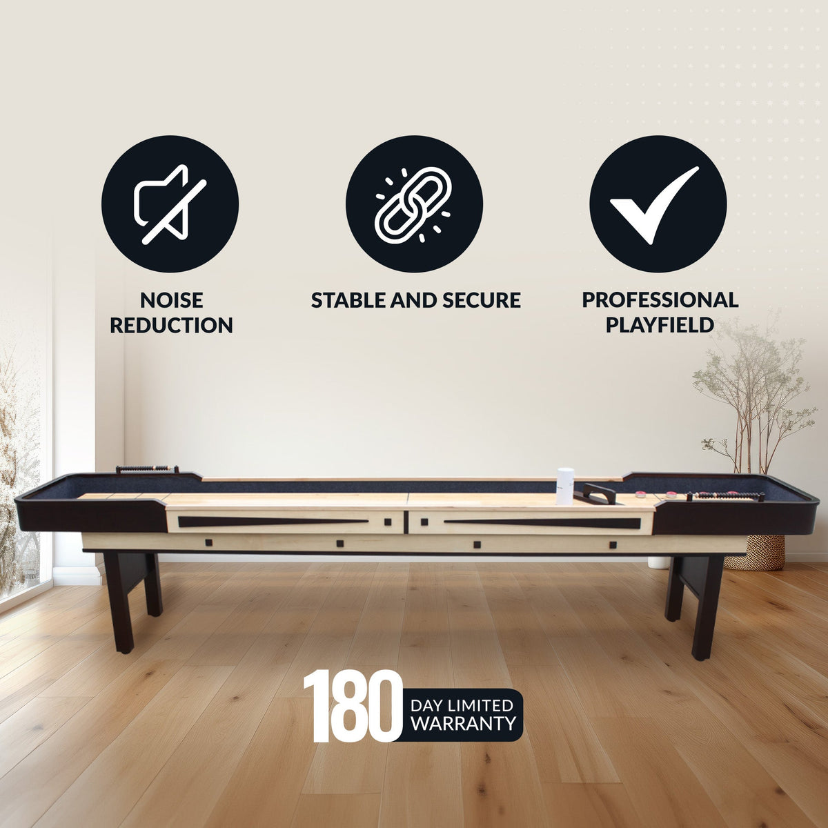 Hathaway Merlot Shuffleboard Table