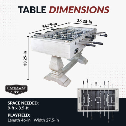 Hathaway Montecito 55-in Foosball Table - Driftwood