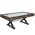 84" Rustic Arcade Air Hockey Table with Electronic Scoring & Iron X-Legs