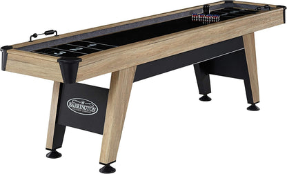 Barrington 9-Foot Shuffleboard Table with Durable Scratch-Resistant Playfield and Eight-Puck Set