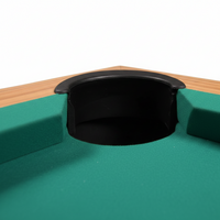 Billiard Table Designed for Compact Spaces, Double-Sealed MDF Play-Bed, Auto Ball Return, Leg Levelers