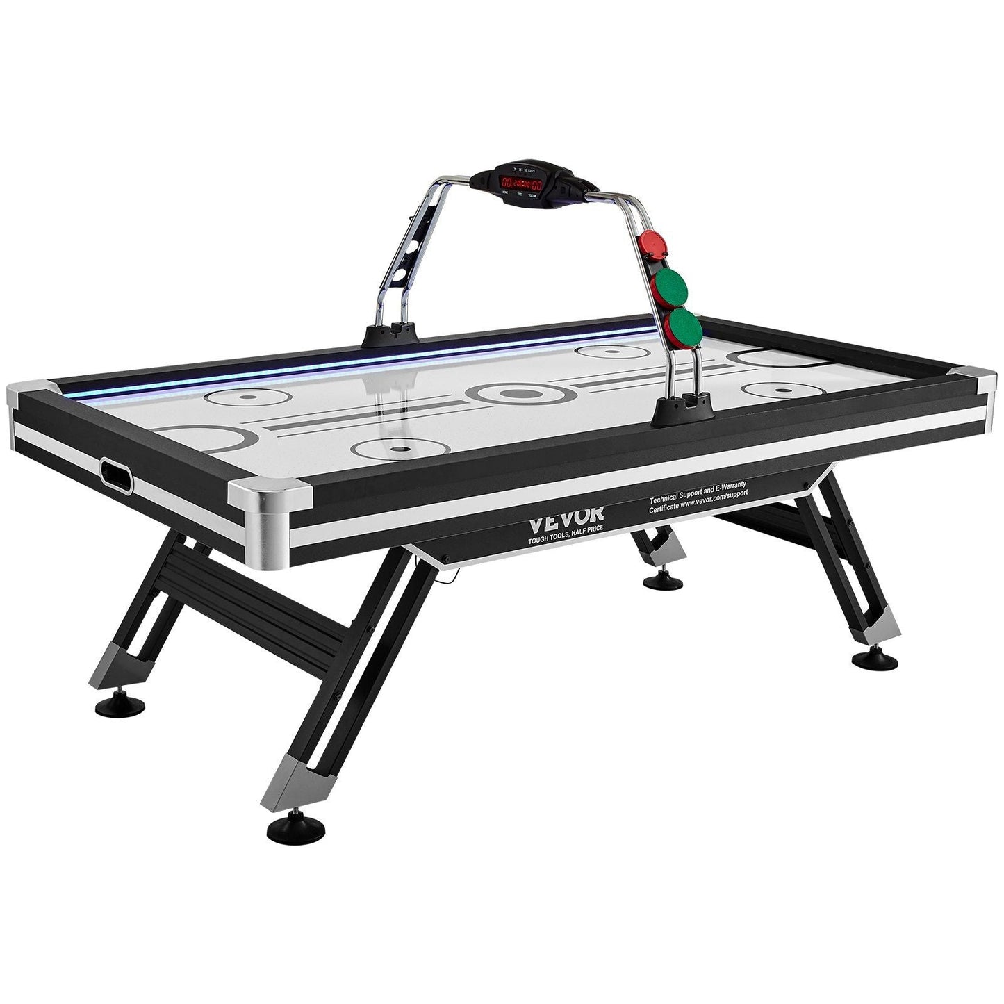 89" 4-Player Premium LED Air-Powered Hockey Table