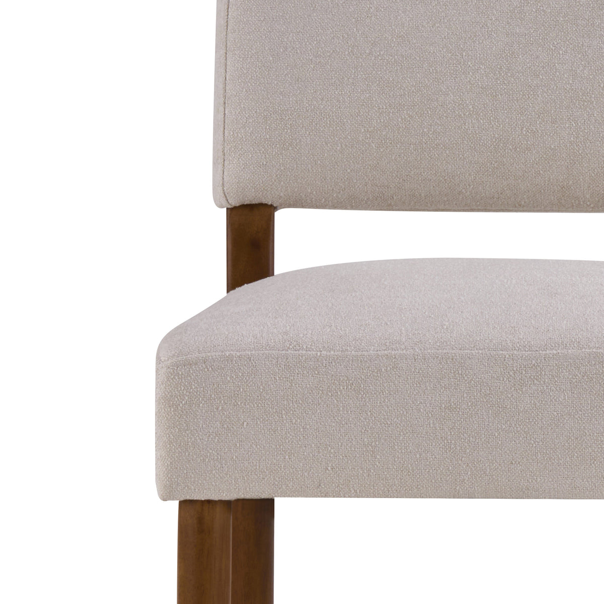 26-Inch Seat Height Bar Stool with Light Gray Fabric - Light Gray