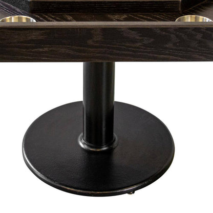 Experience Ultimate Gaming with the Lost Mill Mocha Oak 8-Station Poker Table