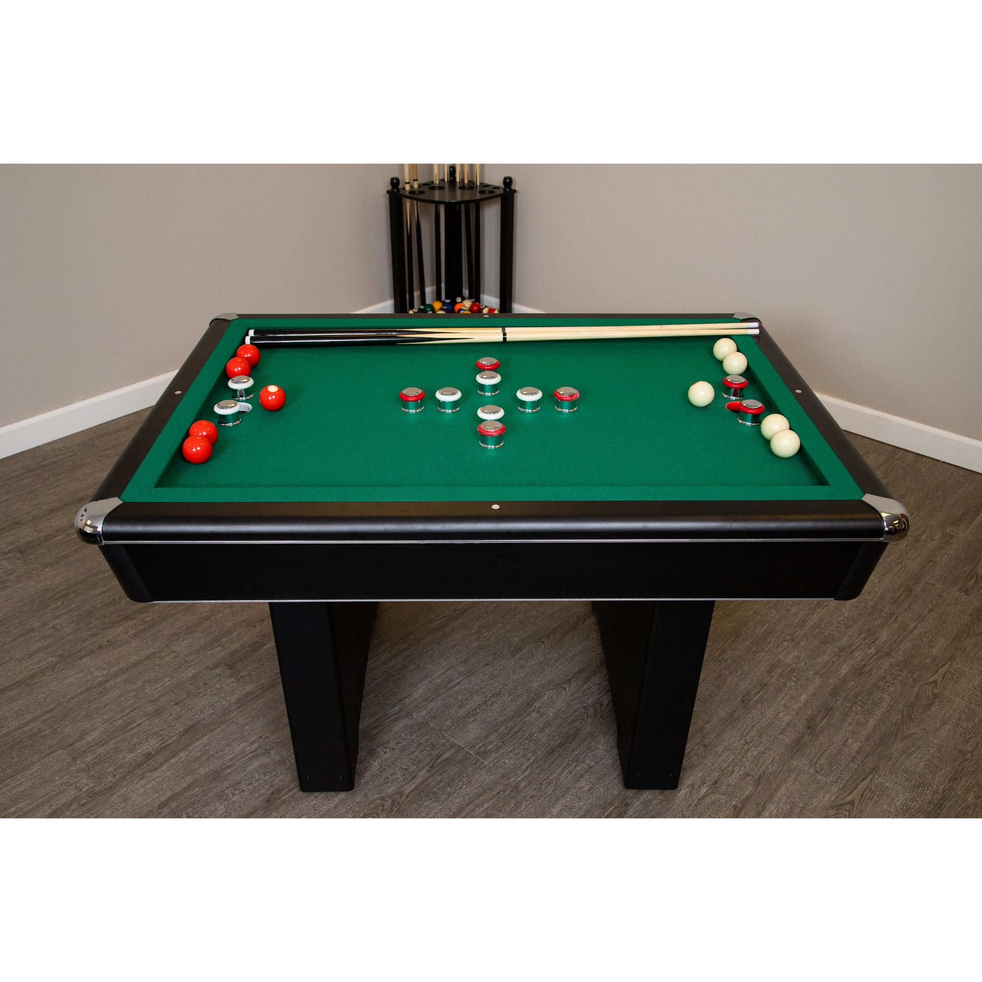 Renegade Slate Bumper Pool Table, 54-In, Green