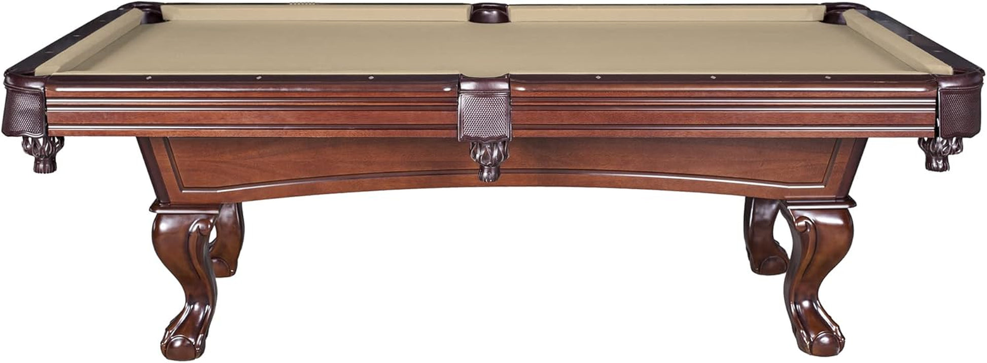 Augusta 8 Ft Furniture Pool Table – Includes Cue Sticks, Billiard Balls – Classic Design Perfect for Family, Home, Dining, or Living Room