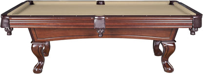 Augusta 8 Ft Furniture Pool Table – Includes Cue Sticks, Billiard Balls – Classic Design Perfect for Family, Home, Dining, or Living Room