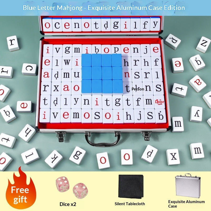 Alphabet Word Spelling Mahjong Puzzle Toy