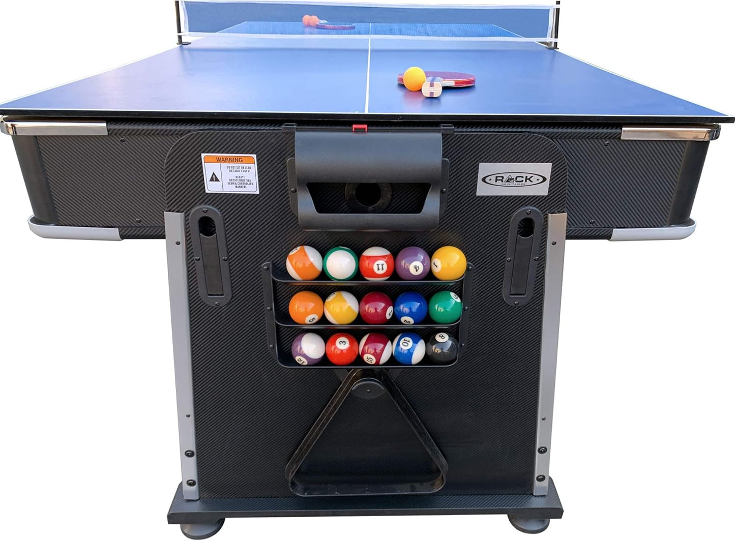Triad 7-Foot 3-In-1 Multi-Game Swivel Table - Billiards/Pool, Table Tennis & Air Hockey