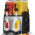 30L Commercial Slushie Machine, 2 Tank Margarita Machine, 80 Grande Cups Slushy Machine with Auto Clean, 8 Gal LED Frozen Drink Machine for Business, Mobile Bar, Party, Restaurant, 800W Fast Cooling