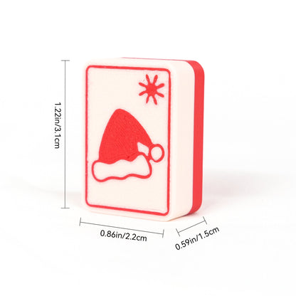 160PCS Christmas American Mahjong Set 3D Printed Red White Mahjong Tiles With Holiday Designs Storage Case For Game Night