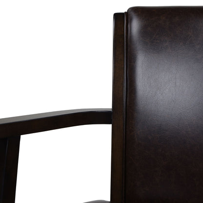 Swivel Counter Height Bar Stool with High Backrest and Solid Hardwood - Multiple Colors