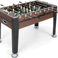 54" Foosball Table for Adults, Full Sized Game Tables with 2 Balls, Wood Arcade Soccer Table Game for Indoor Game Room Family Night