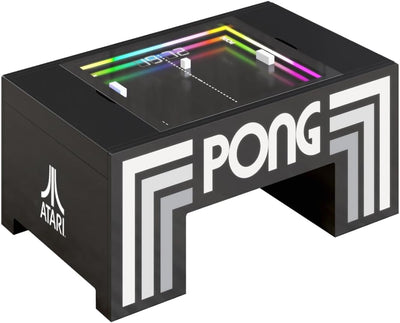 Atari Pong® Coffee Table Arcade Game – Retro Electromechanical Fun with LED Score Display and Hide-Away Controls