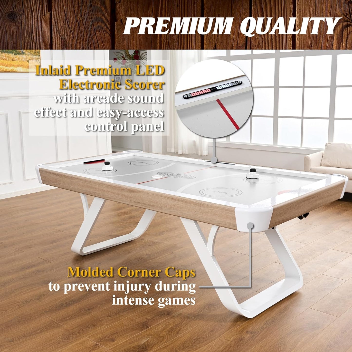 Air Hockey Table with Accessories, Perfect for Family Game Rooms | with Accessories