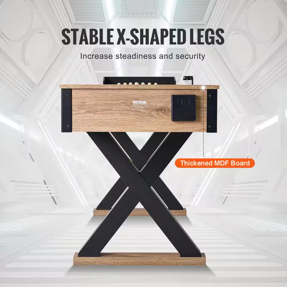 Shuffleboard Table, 9 Ft. Shuffleboard for Family Game Rooms, 2-In-1 Shuffleboard and Bowling Combo Game Set, Playfield