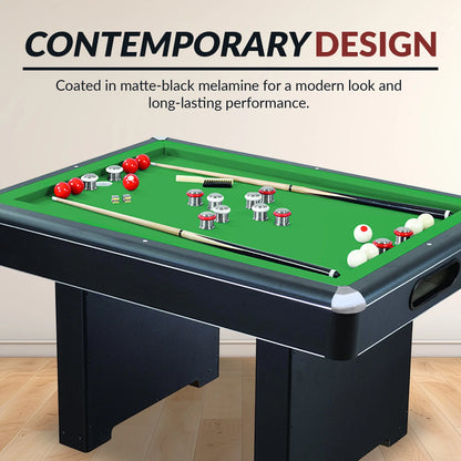Renegade Slate Bumper Pool Table, 54-In, Green