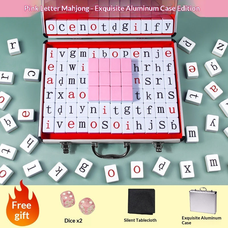 Alphabet Word Spelling Mahjong Puzzle Toy