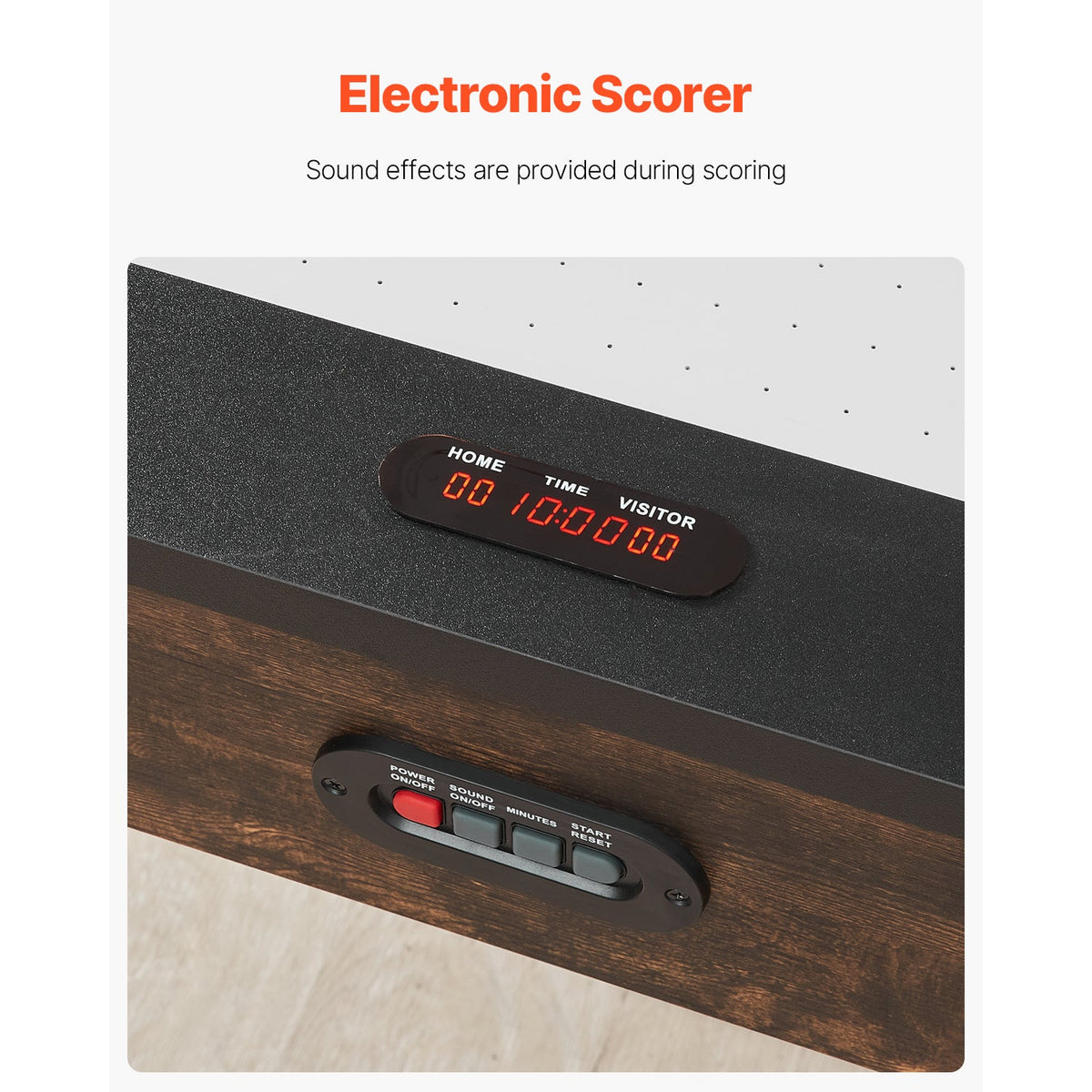 84" Rustic Arcade Air Hockey Table with Electronic Scoring & Iron X-Legs