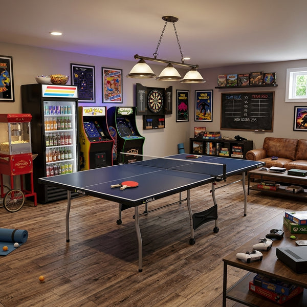 Official Tournament Grade Blue Foldable Indoor Ping Pong |Tennis Table