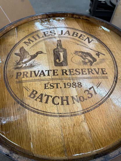 Whiskey Barrel Pool/Billiards Cabinet