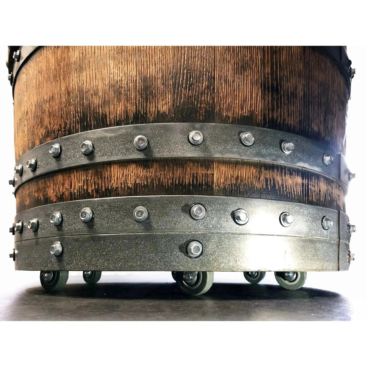 Luxury Whiskey & Wine Barrel Captain Chair with Hidden Safe