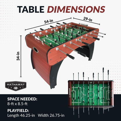 Hathaway Metropolitan 54-in Foosball Table