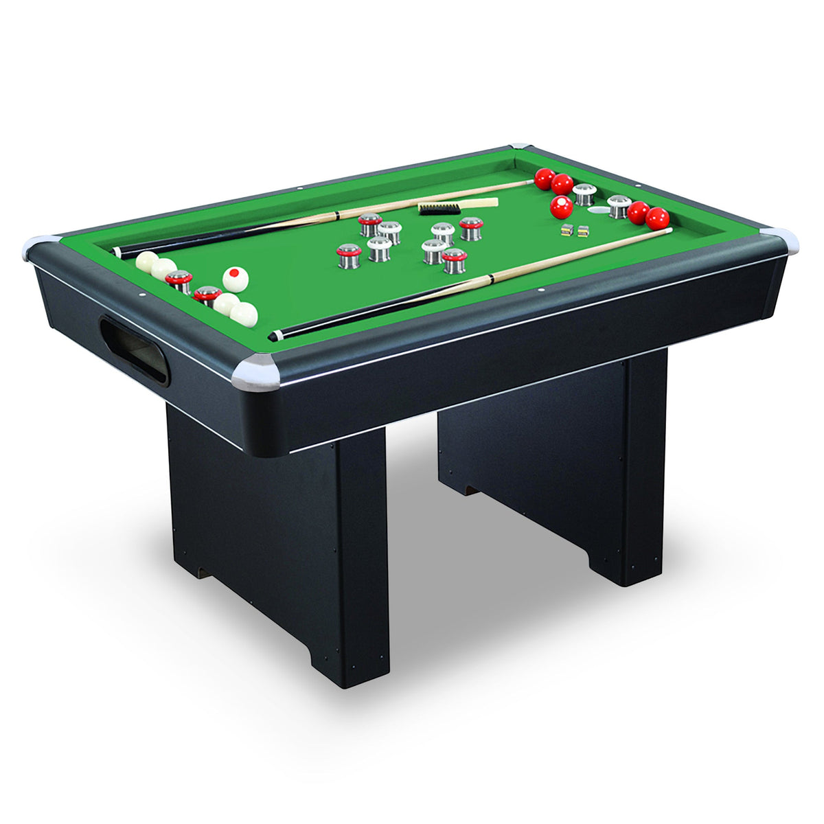 Hathaway Renegade 54-in Bumper Pool Table - Slate - Black with Green Felt