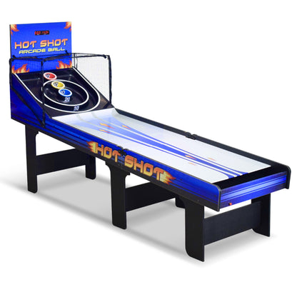 Hathaway Hot Shot 8-ft Roll Hop and Score Arcade Game Table with LED Scoring